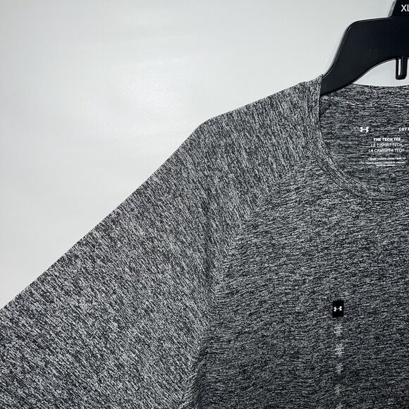 Under Armour Pullover Adult Large Mens Gray Short Sleeve Tech T-Shirt - Picture 7 of 16